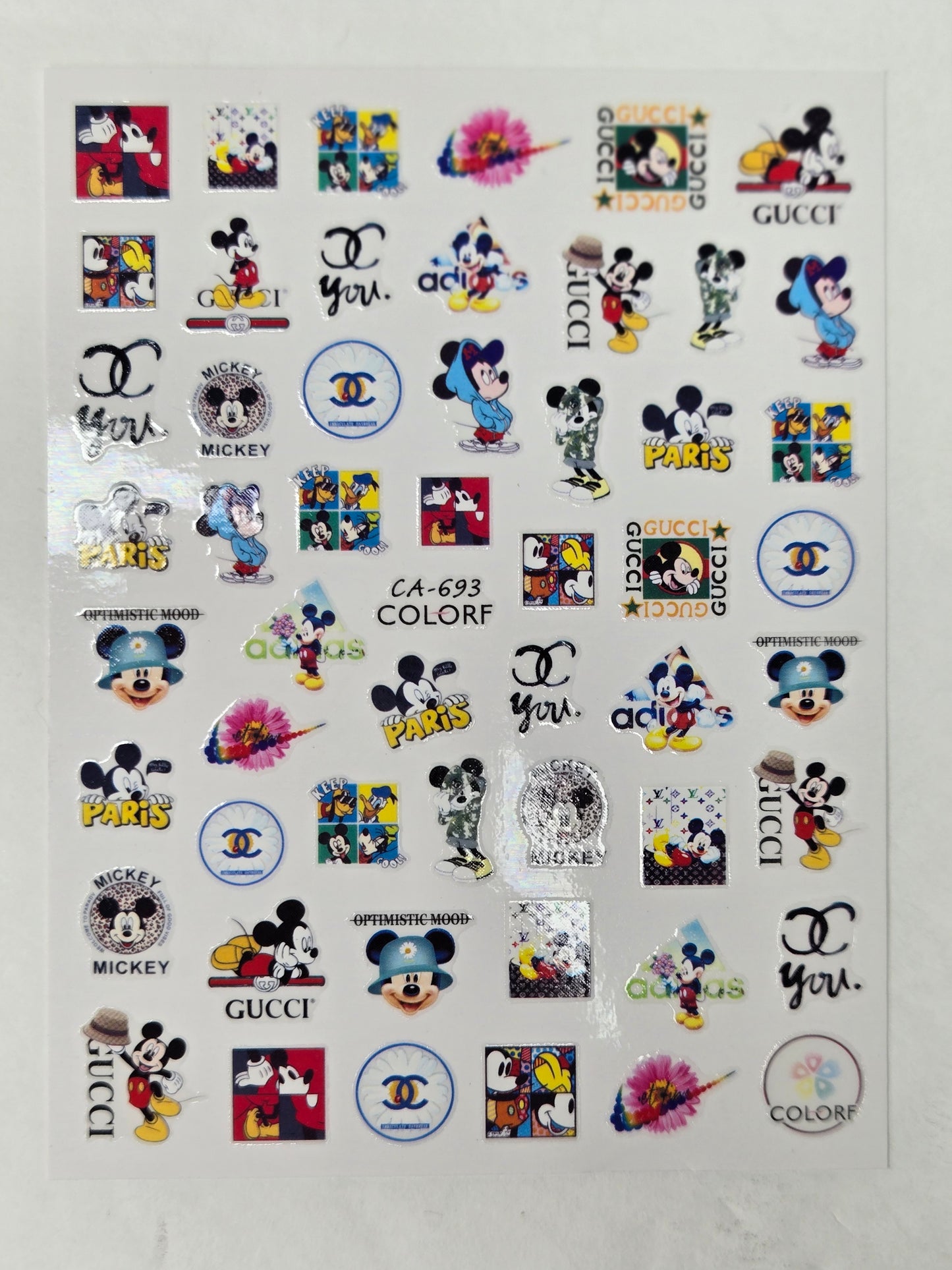 Character Nail Sticker multi 020