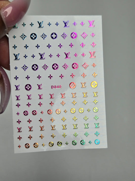 Designer Nail Sticker multi 016