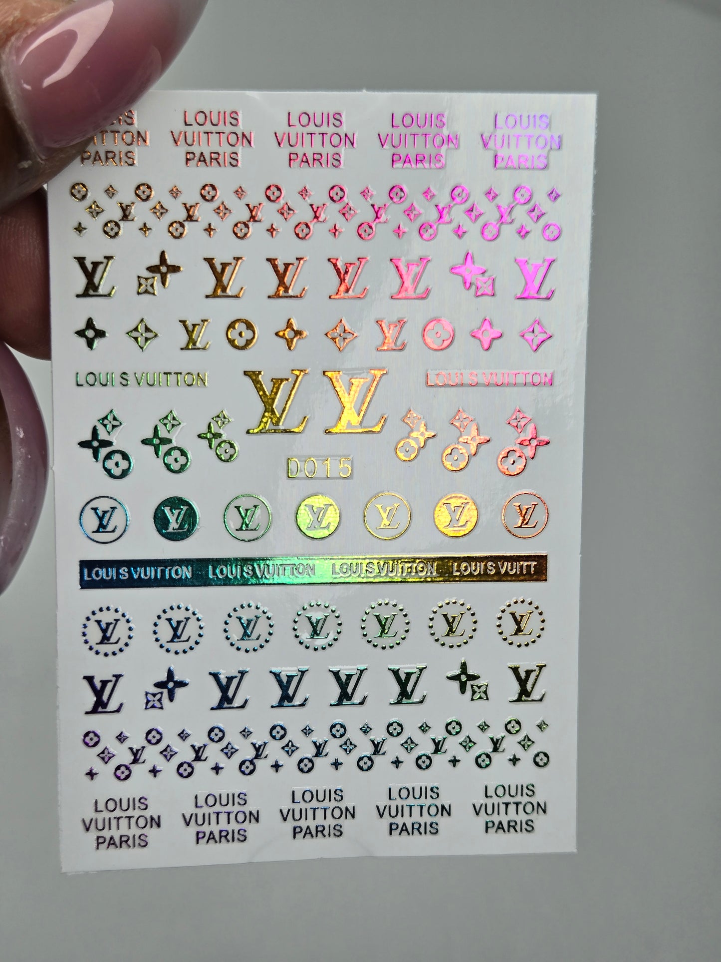 Designer Nail Sticker multi 017