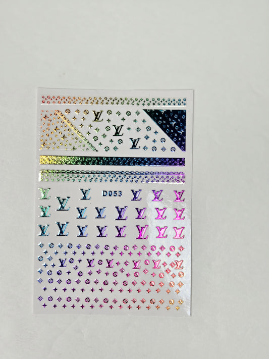 Designer Nail Sticker multi 018