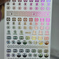 Designer Nail Sticker multi 019