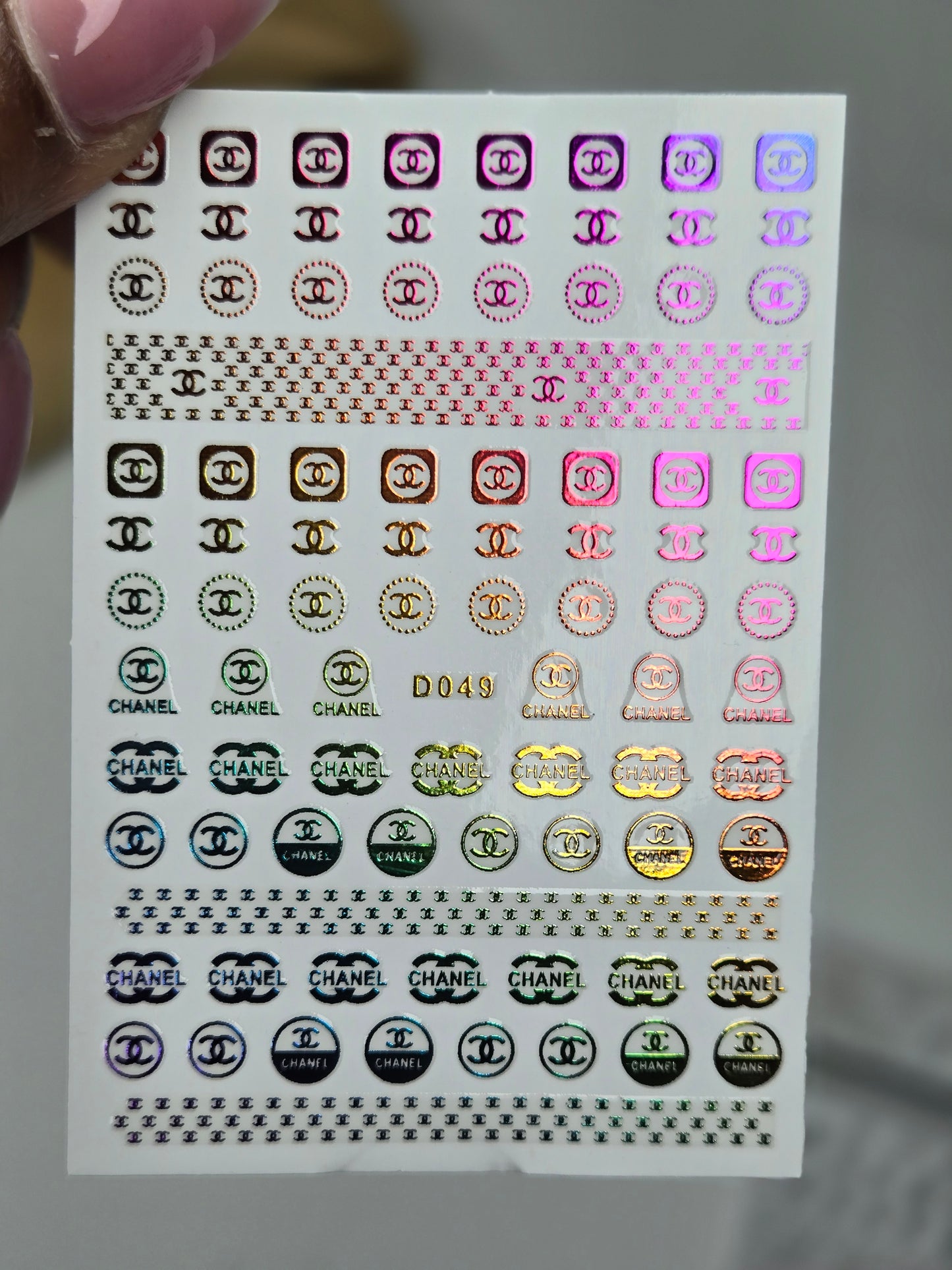 Designer Nail Sticker multi 019