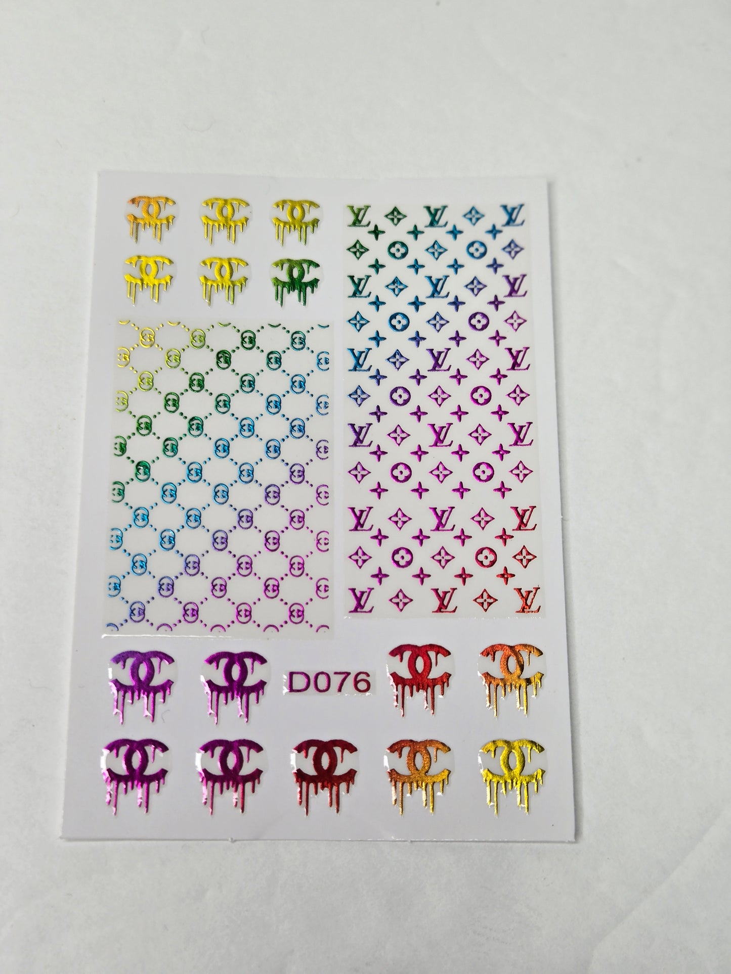 Designer Nail Sticker multi 021