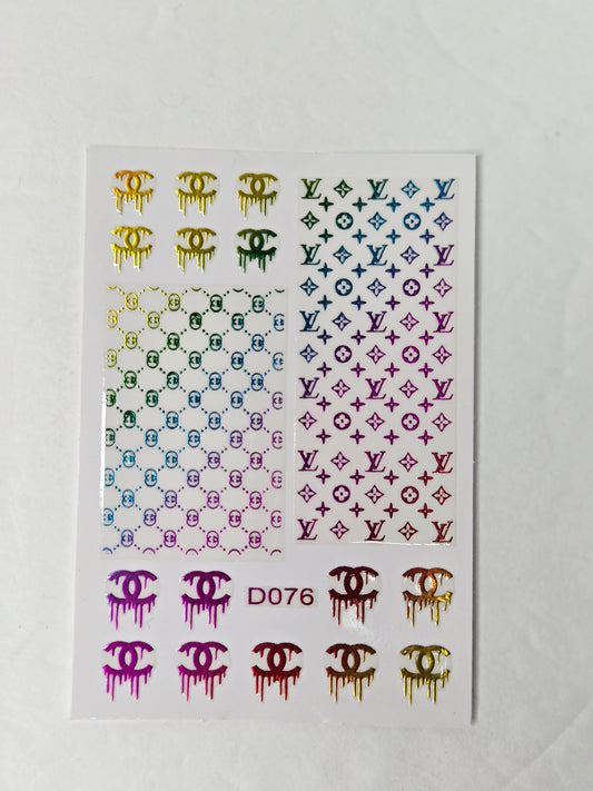 Designer Nail Sticker multi 021