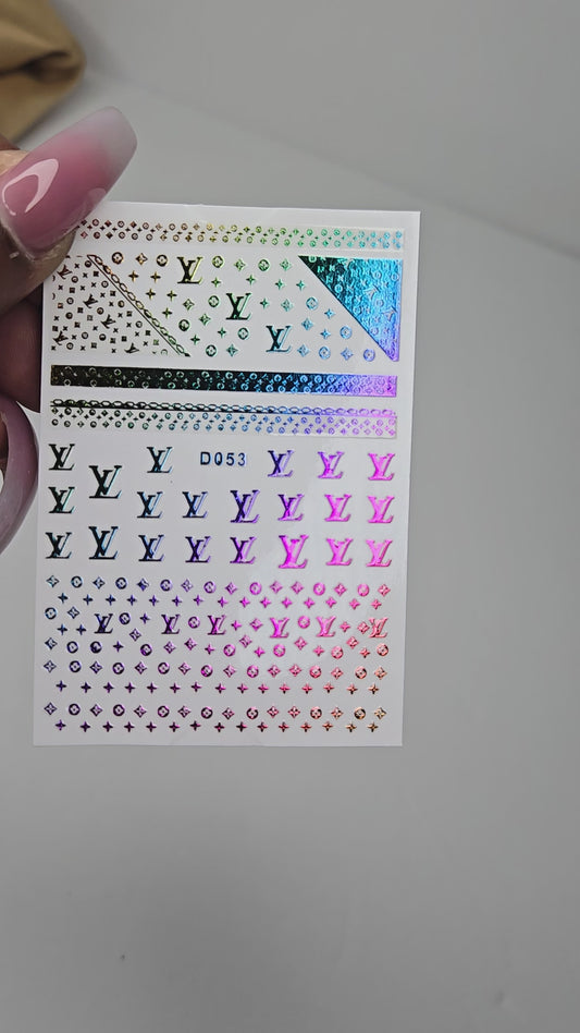 Designer Nail Sticker multi 018