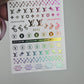 Designer Nail Sticker multi 017