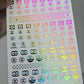 Designer Nail Sticker multi 019